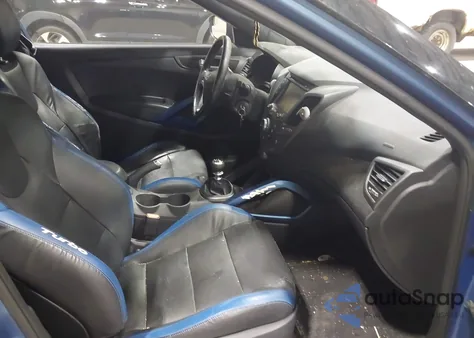 2016 Hyundai Veloster Turbo Rally Edition from USA, damaged, VIN KMHTC6AE9GU261241